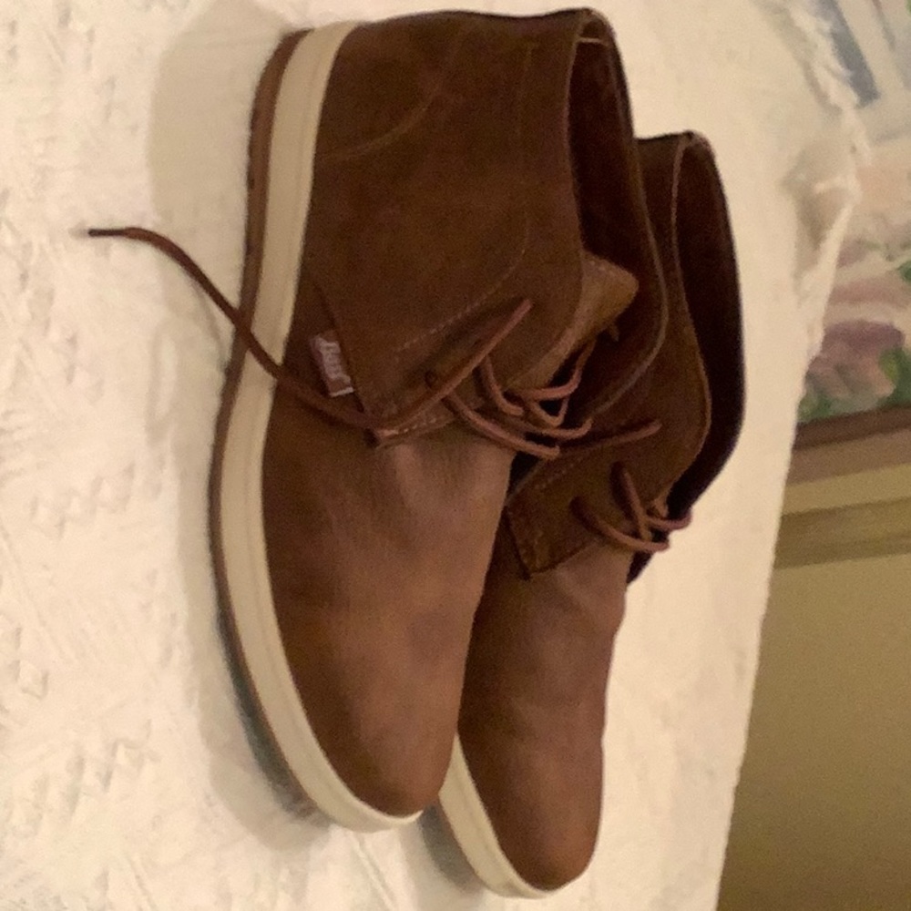 Mens Bass Ankle Top Shoe/Boot size 9 Tan